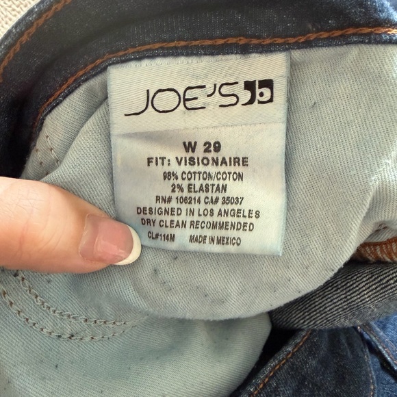 Joe's Jeans Visionaire Dark Blue Flare Jeans - Picture 5 of 5